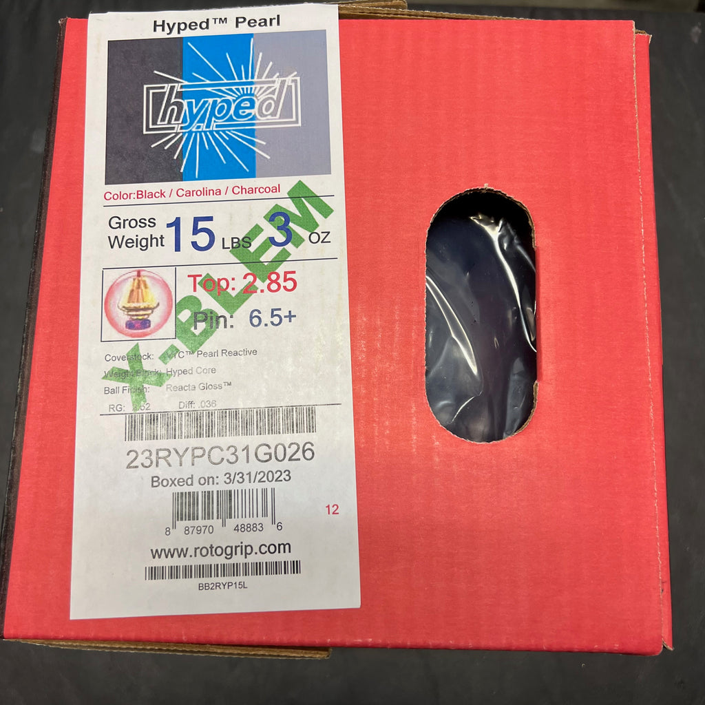Roto Grip Hyped Pearl XBlem 15 lbs NIB