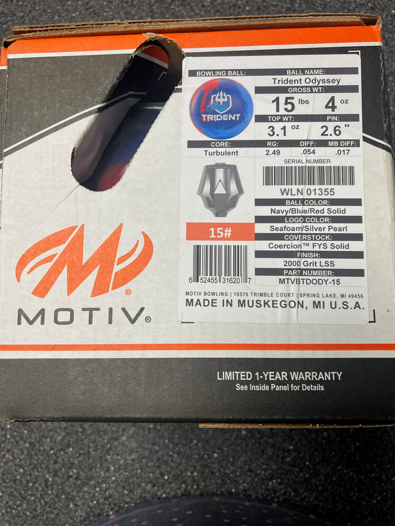 Motiv Trident Odyssey 15 lbs NIB – BowlingGems.com