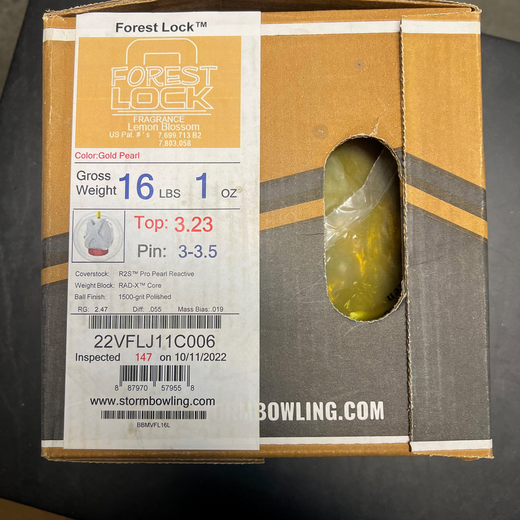 STORM FOREST LOCK 15lb4oz美品 Storm Forest Lock Overseas Bowling Ball + FREE SHIPPING at