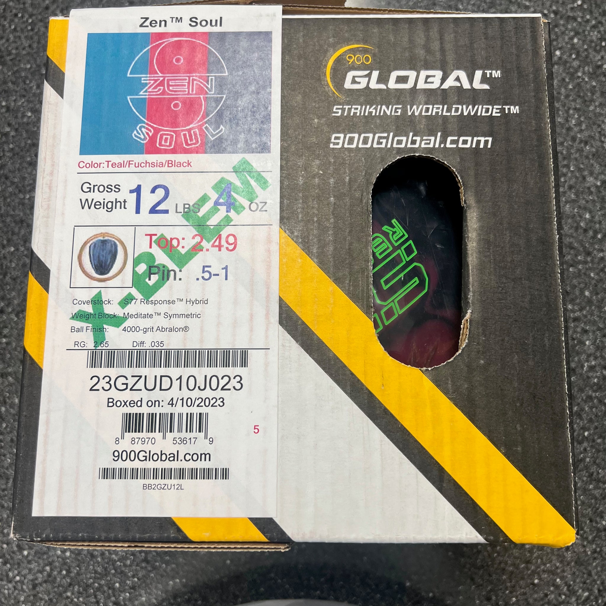 900 Global Zen Soul X-Blem 12 lbs NIB – BowlingGems.com