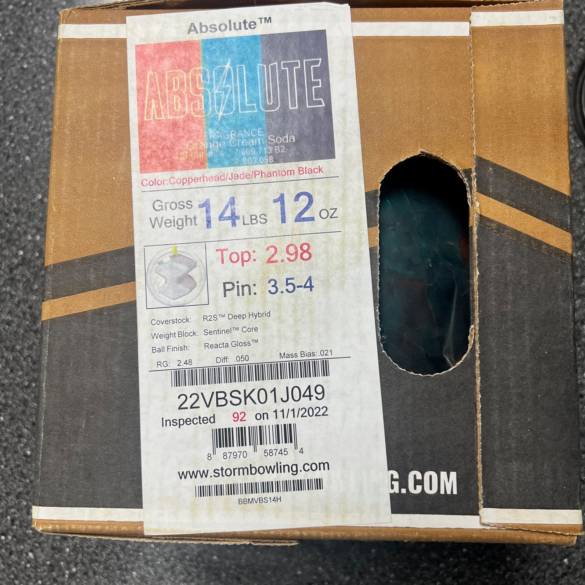 Storm Absolute 14 lbs 12 oz NIB – BowlingGems.com