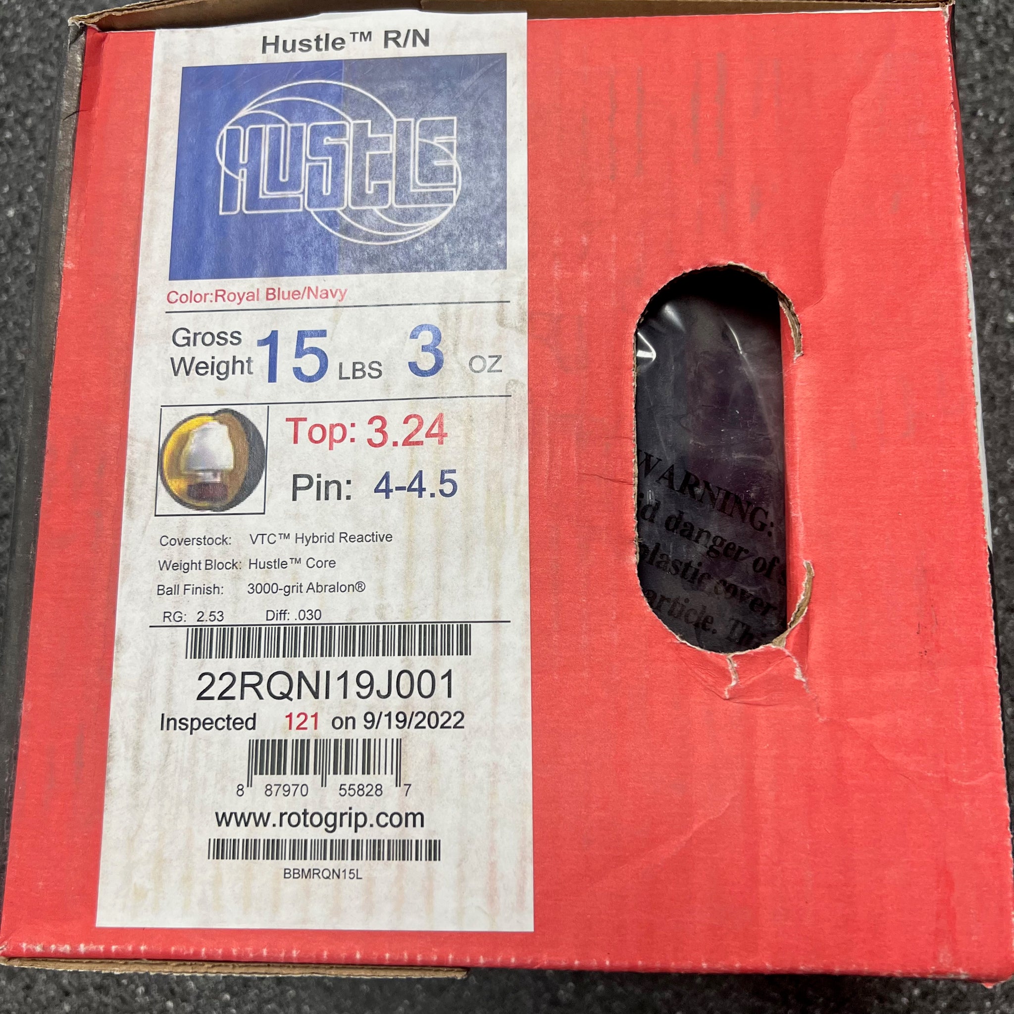 Roto Grip Hustle R/N 15 lbs NIB – BowlingGems.com
