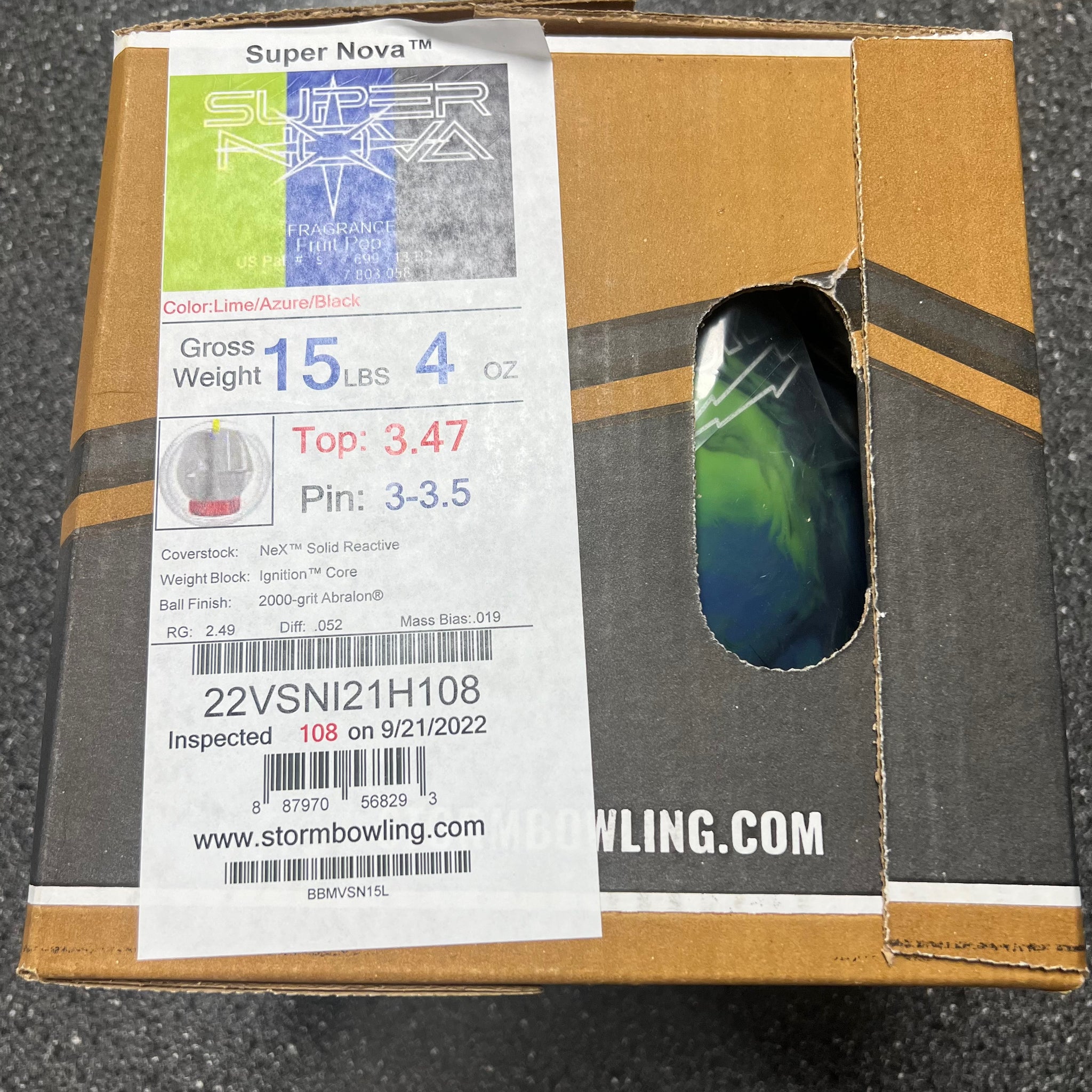 Storm Super Nova 15 lbs NIB – BowlingGems.com