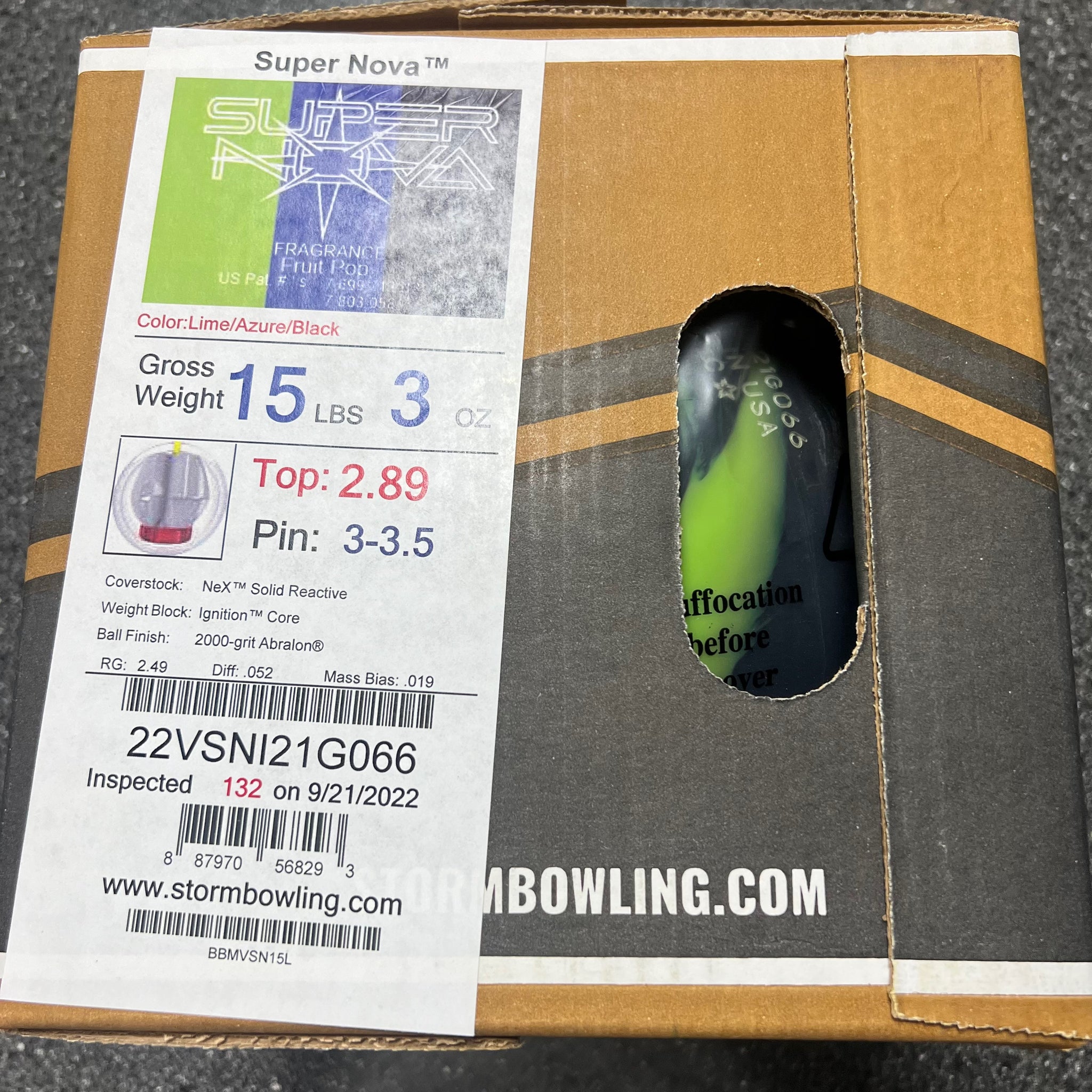 Storm Super Nova 15 lbs NIB – BowlingGems.com