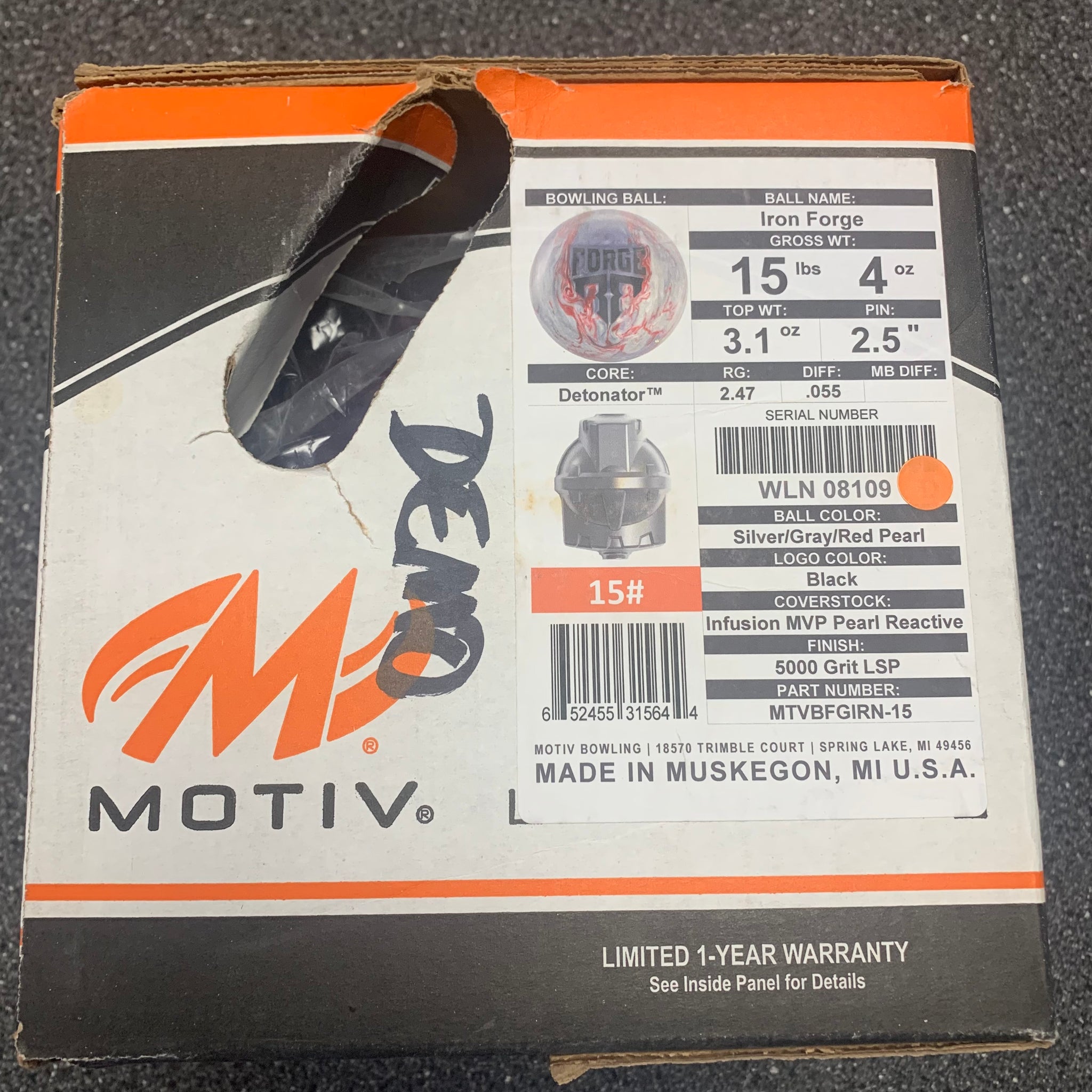 Motiv Iron Forge Demo 15 lbs NIB – BowlingGems.com