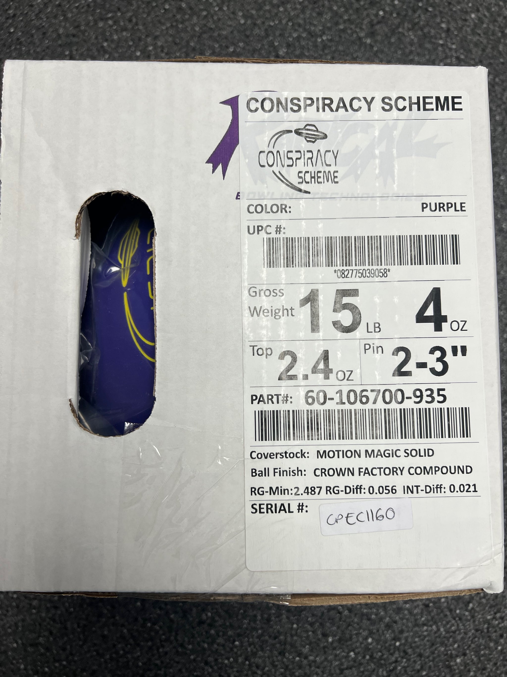 新品　CONSPIRACY SCHEME   15lb2 oz Radical Conspiracy Scheme 15 lbs NIB – BowlingGems.com
