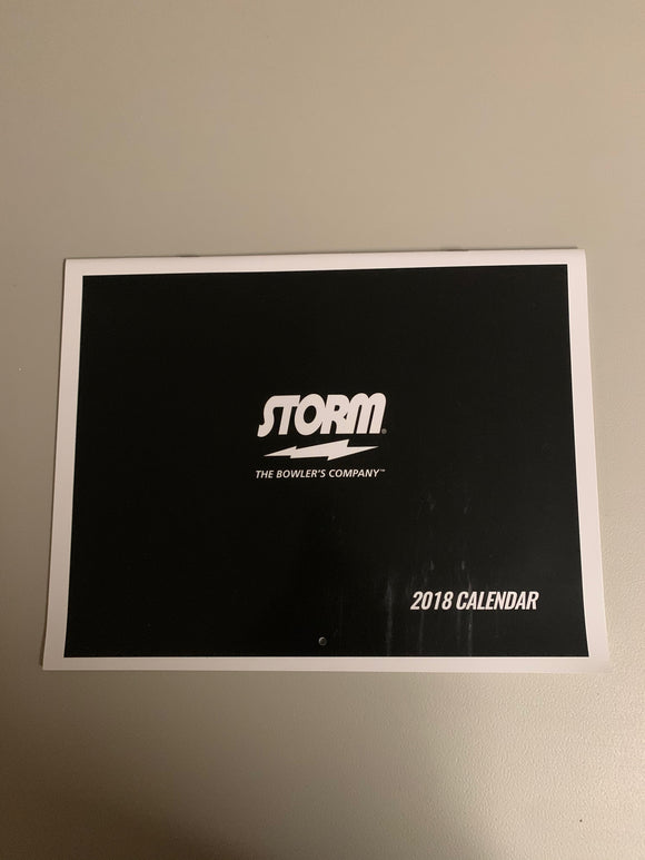Storm Bowling 2018 Calendar New