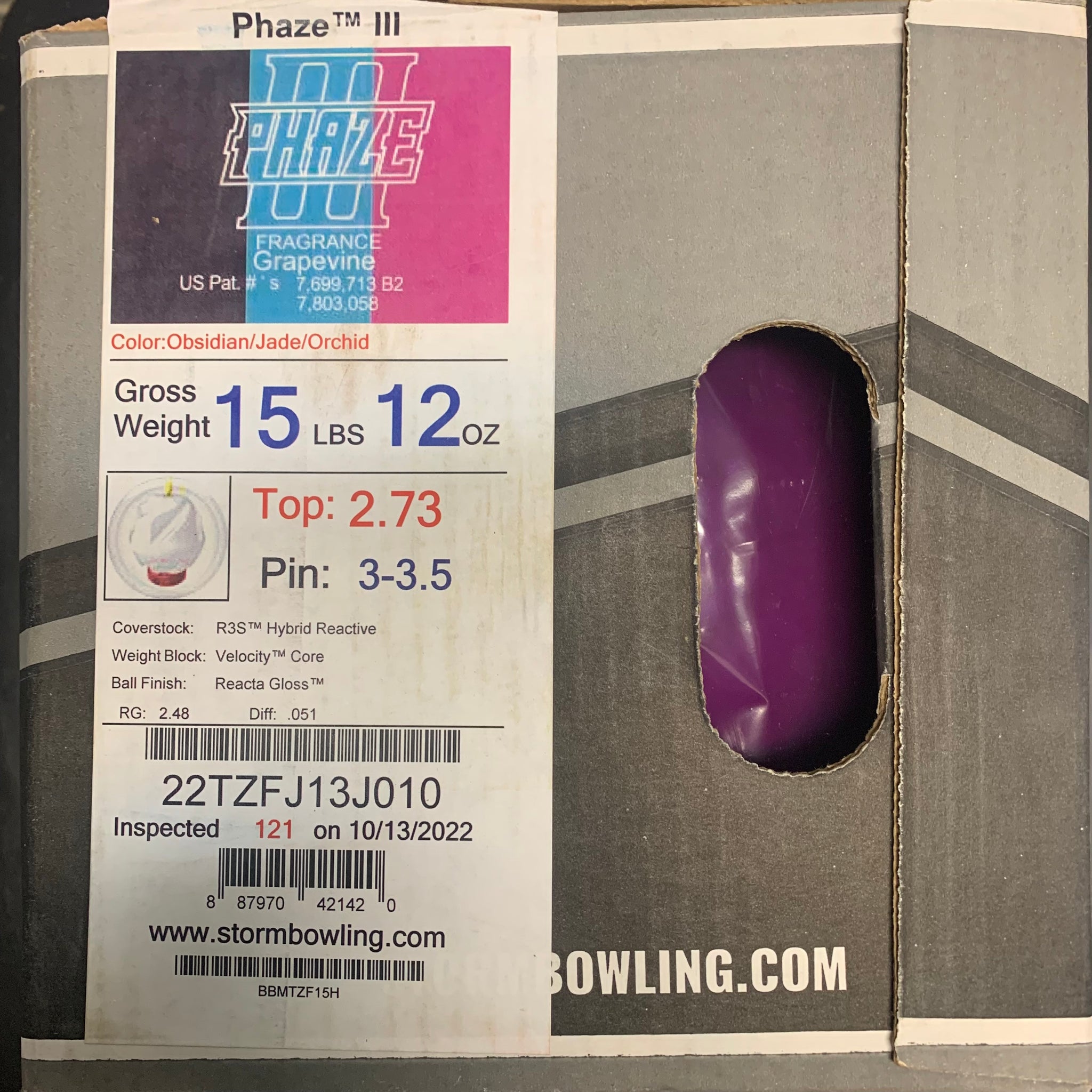 Storm Phaze III 15 lbs 12 oz NIB – BowlingGems.com