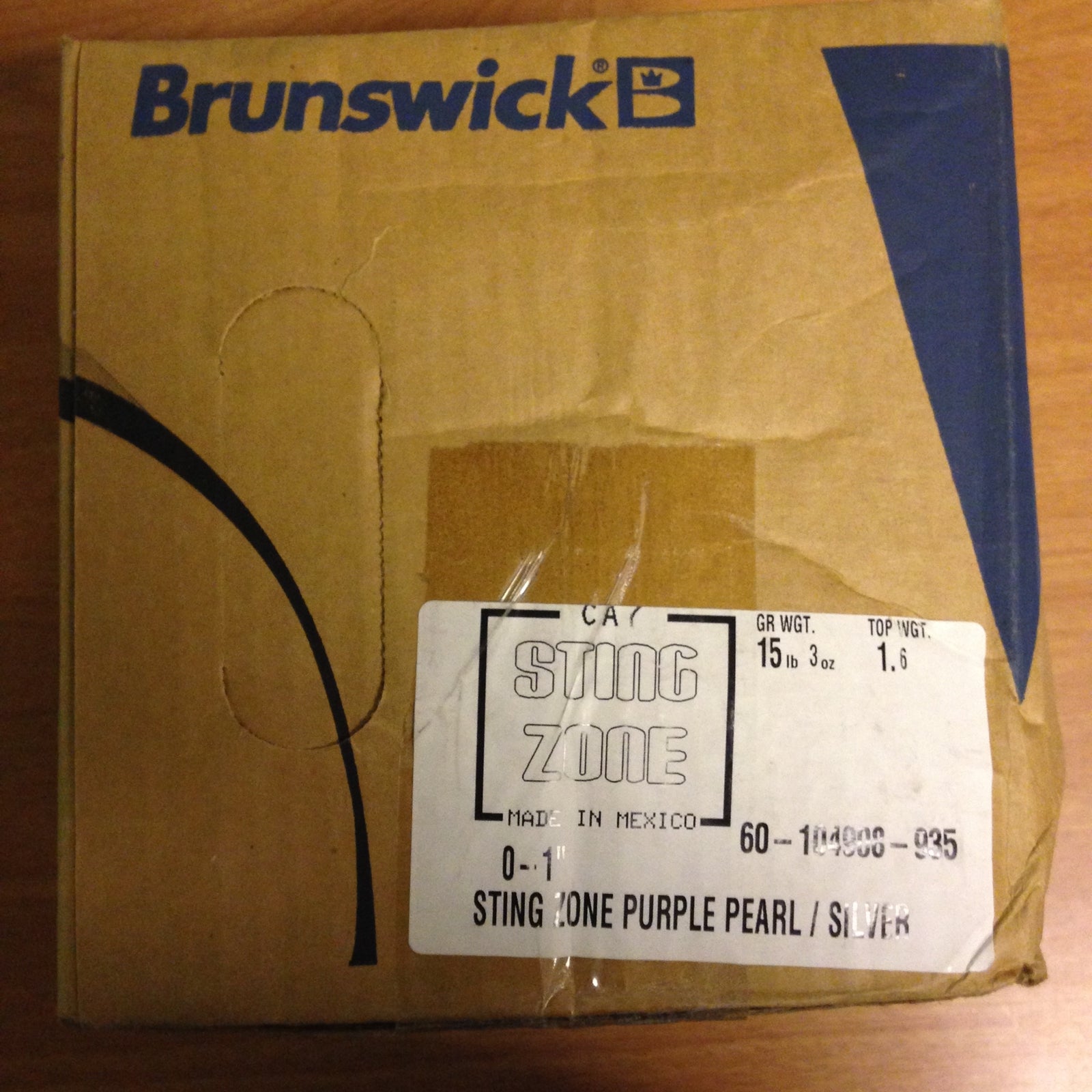 Brunswick Sting Zone 15 lbs NIB – BowlingGems.com